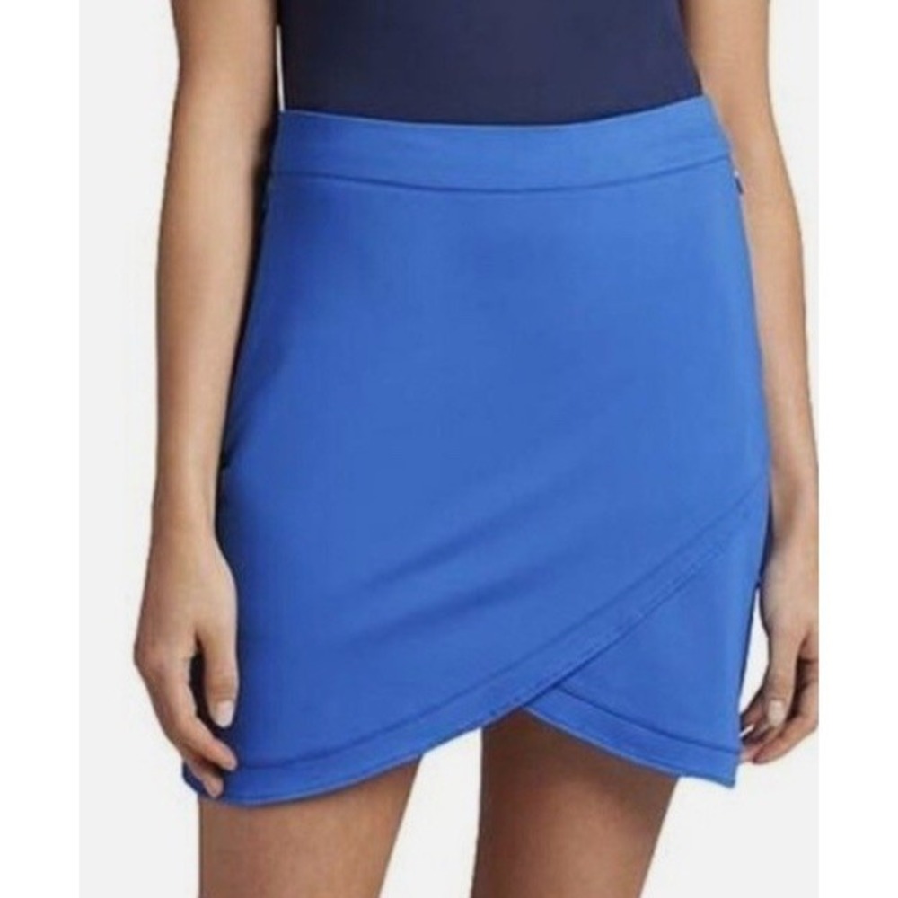 Peter Millar Women Size XS Laura Performance‎ Wrap Golf Skort SAPP Blue LF21EB19